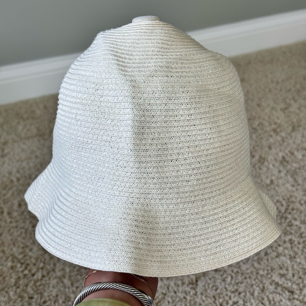 Brixton Essex Straw Bucket Hat in Tan